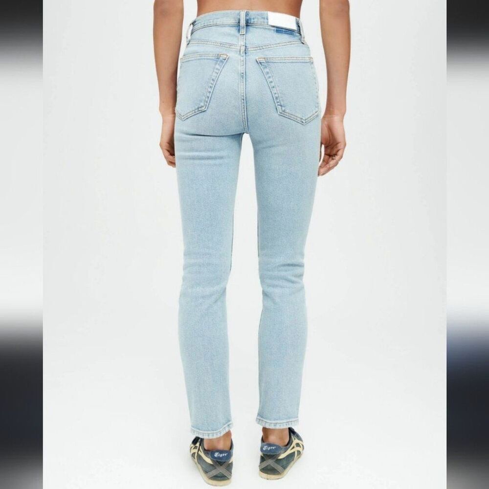 ๐ MSRP $265 RE/DONE Comfort Stretch 90's High Rise Ankle Crop Jean Size 27 - Picture 3 of 12